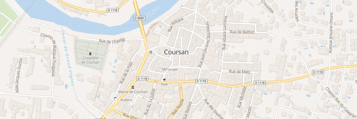 Plan du 1A Rue Nicot à Coursan