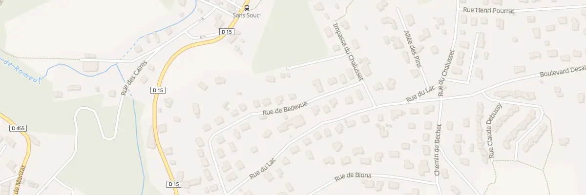 Plan du 25 Rue de Bellevue St Hippolyte à Châtel-Guyon