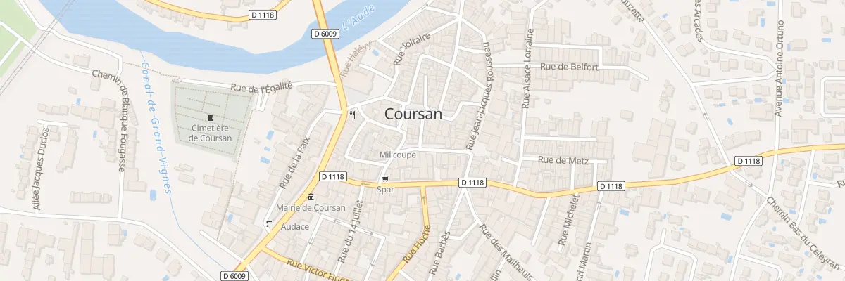 Plan du 5 Rue Camille Desmoulins à Coursan