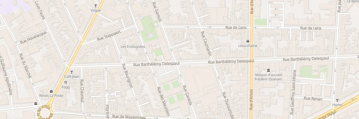 Plan du 48B Rue Barthélémy Delespaul à Lille