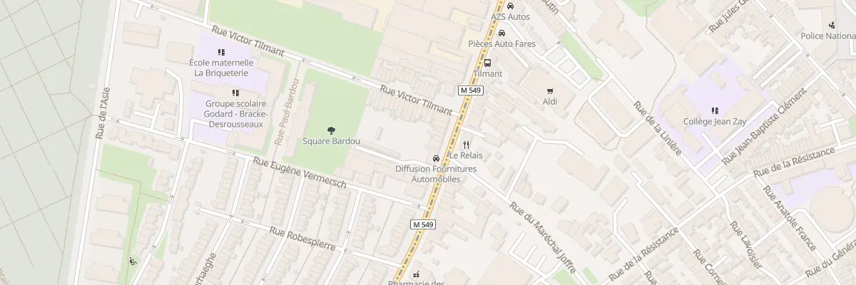 Plan du 258 Rue du Faubourg d’Arras à Lille
