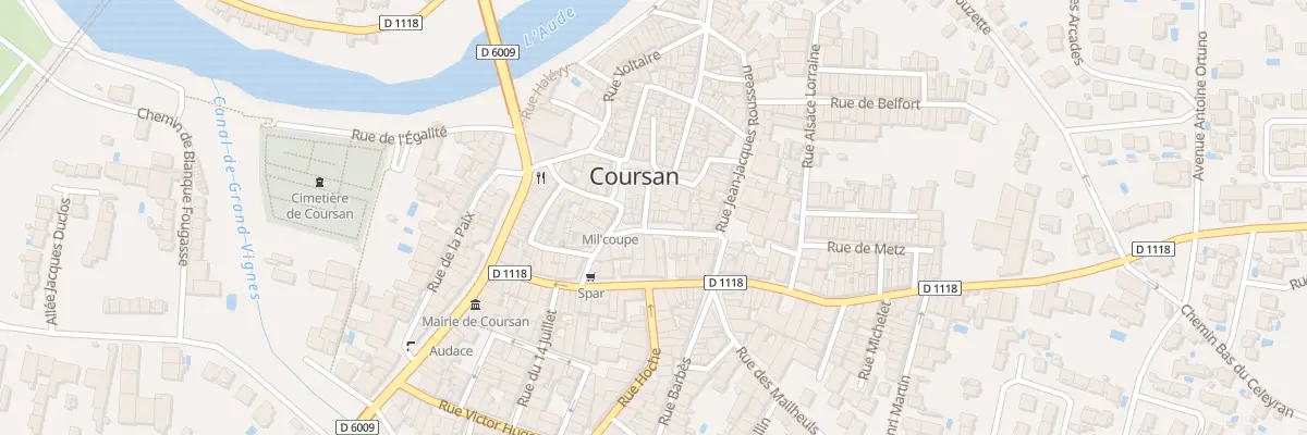 Plan du 7 Rue Camille Desmoulins à Coursan
