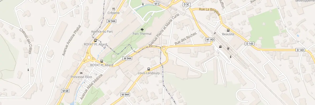 Plan du 12 Bd Vaquez à Royat