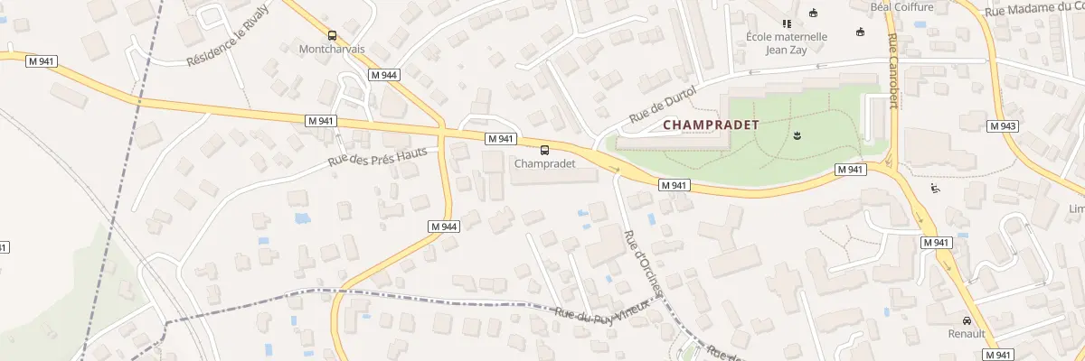 Plan du 83 Av du Puy de Dome à Clermont-Ferrand
