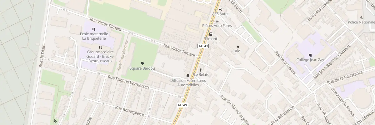 Plan du 250 Rue du Faubourg d’Arras à Lille