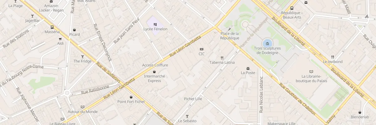 Plan du 61 Rue Léon Gambetta à Lille