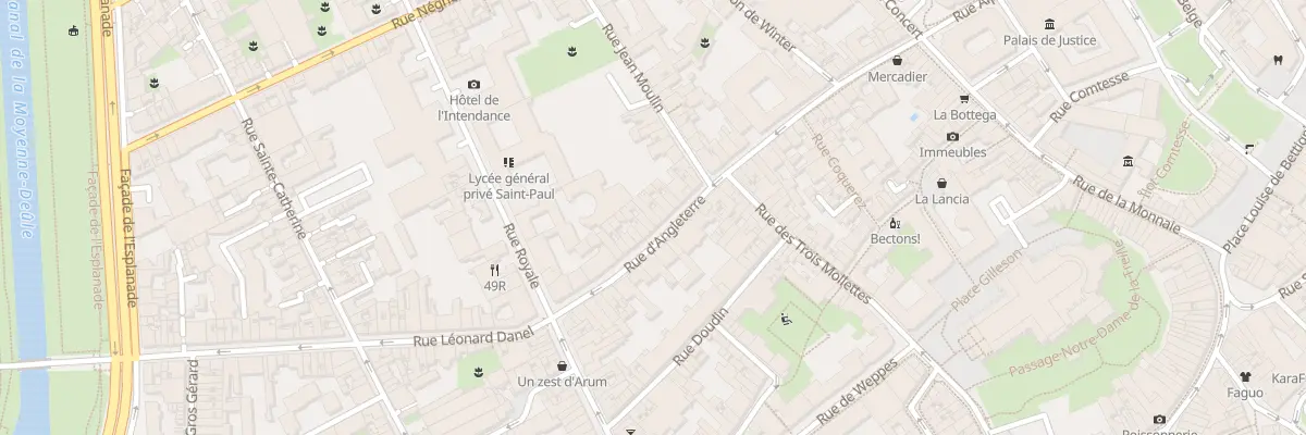 Plan du 50 Rue d’Angleterre à Lille
