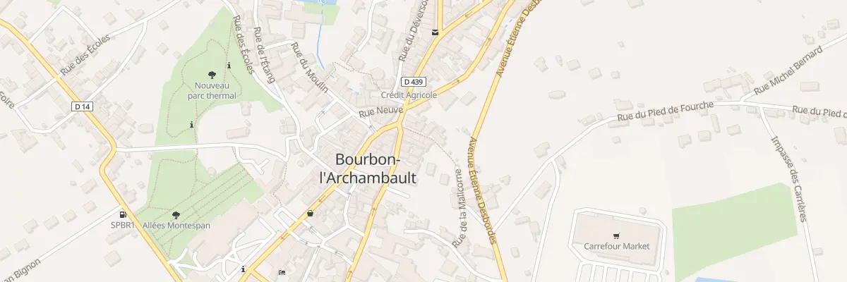 Plan du 3 Rue de la Malicorne à Bourbon-l’Archambault