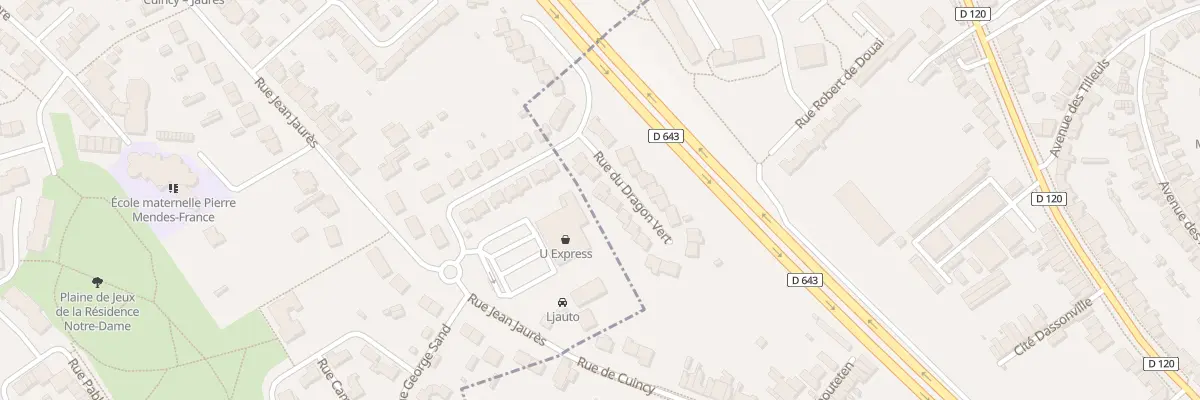 Plan du 66 Rue du Dragon Vert à Douai