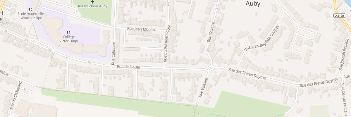 Plan du 33 Rue de Douai à Auby