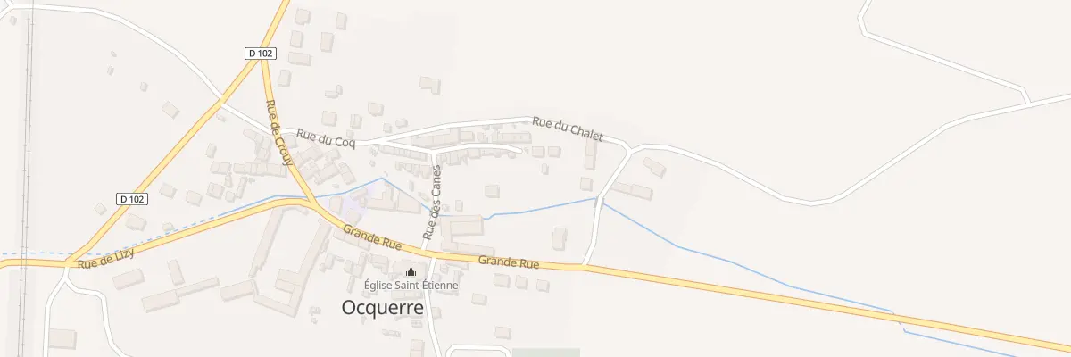Plan du 9 Rue du Chalet à Ocquerre
