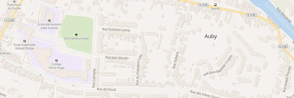 Plan du 5 Rue du Pdt Coty à Auby