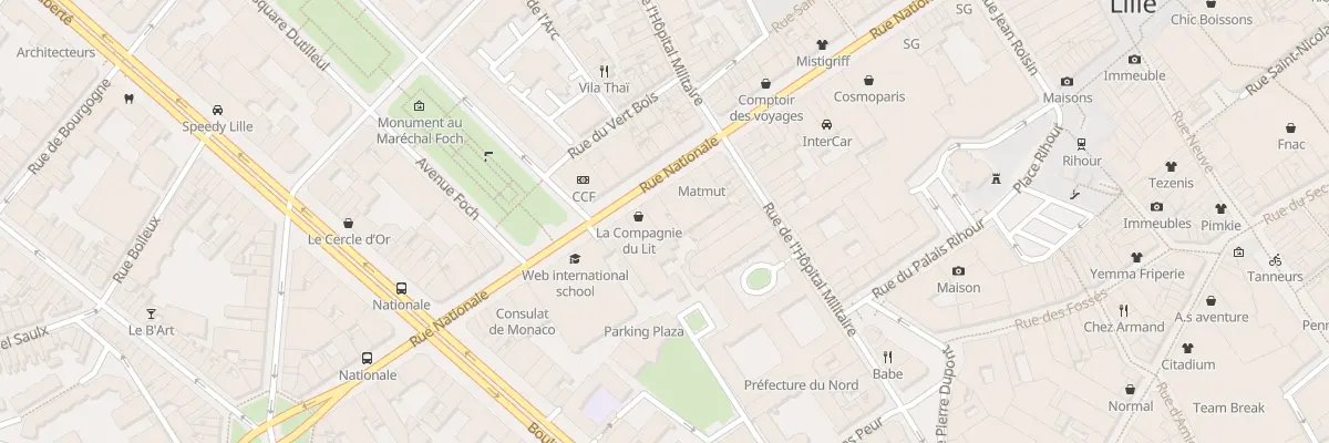 Plan du 79 Rue Nationale à Lille