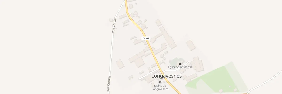 Plan du 25 Rue Principale à Longavesnes