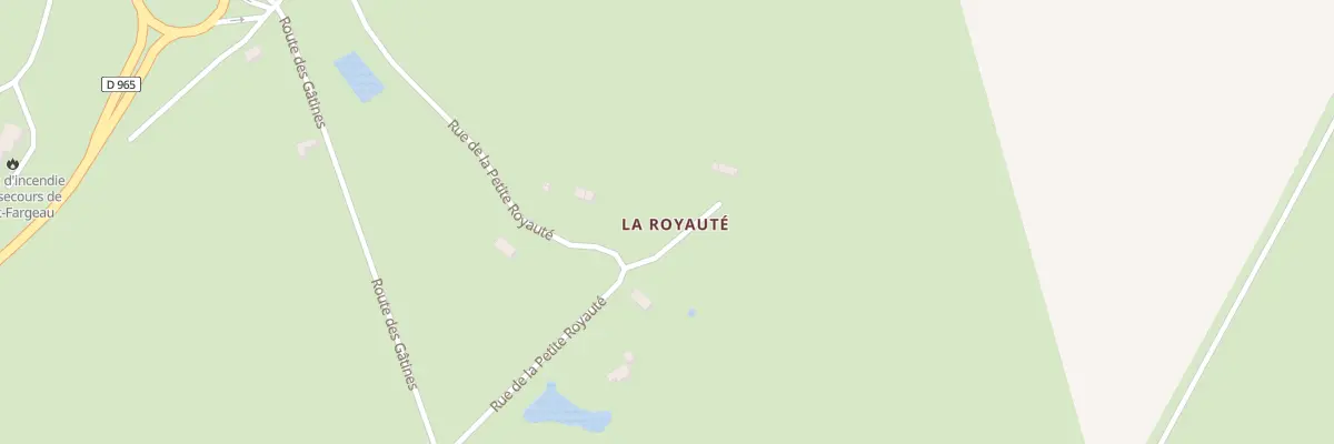 Plan de La Royaute Est(Hameau) à Saint-Fargeau
