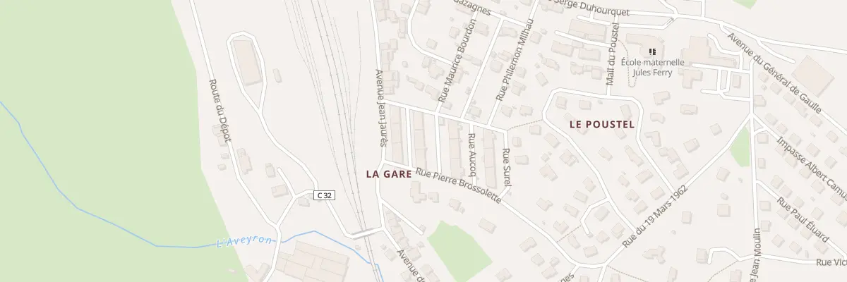 Plan du 21 Rue Emile Pereire à Sévérac d’Aveyron