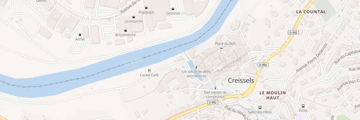 Plan du 6 Rue de la Fontaine à Creissels