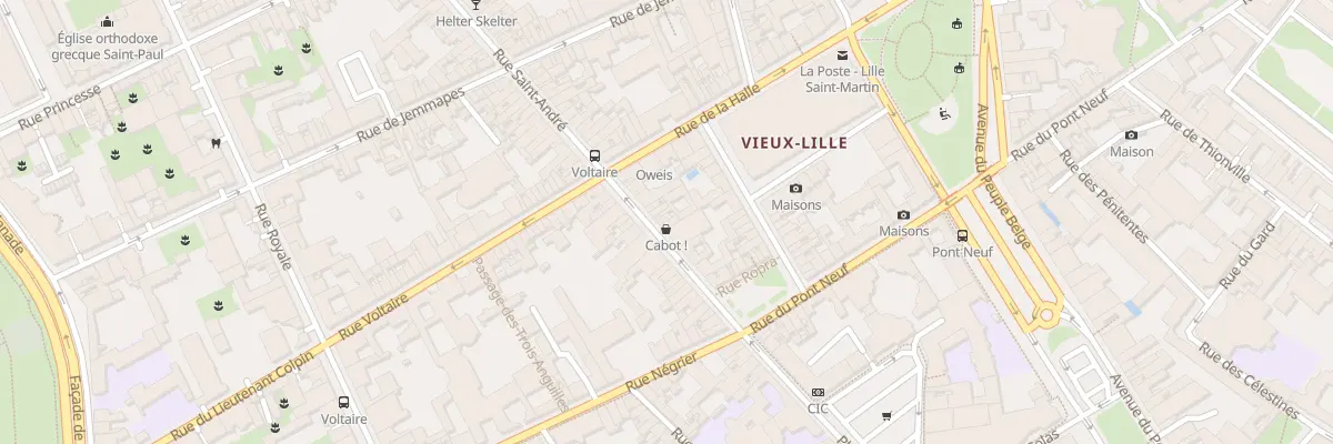 Plan du 20 Rue Saint André à Lille