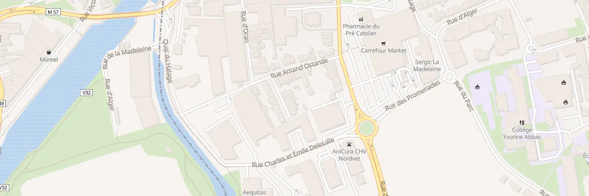 Plan du 7 Rue du Docteur Calmette à La Madeleine