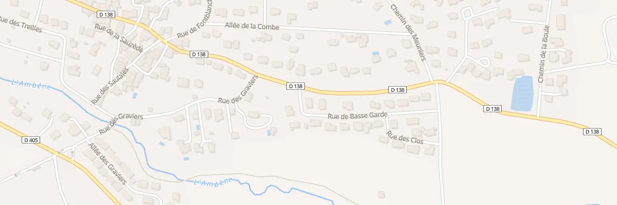 Plan du 1 Rue de Basse Garde à Enval