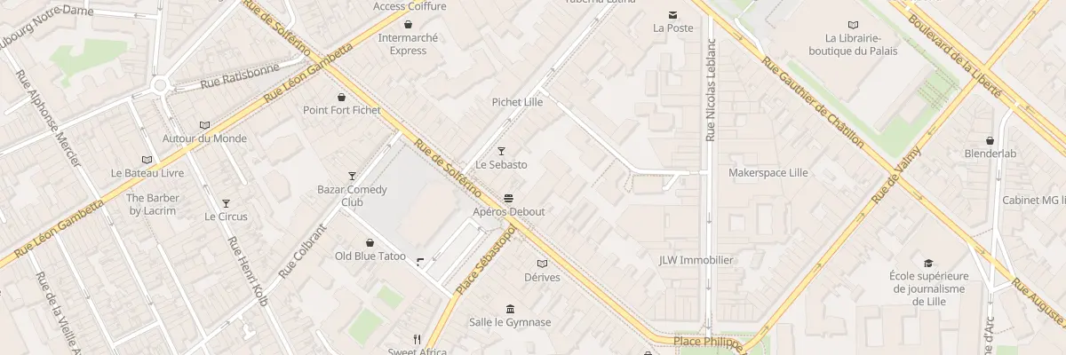 Plan du 171 Rue de Solférino à Lille