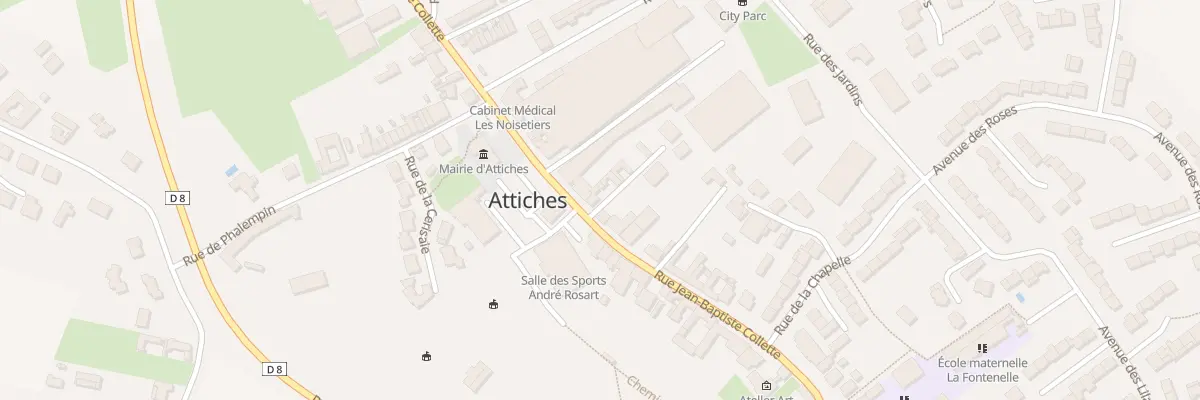 Plan du 50 Rue Jean-baptiste Collette à Attiches