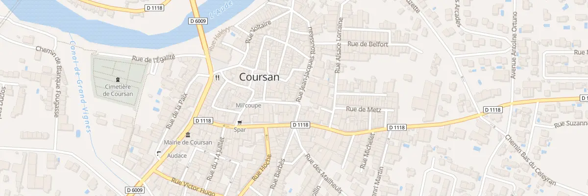Plan du 36 Rue J-jacques Rousseau à Coursan