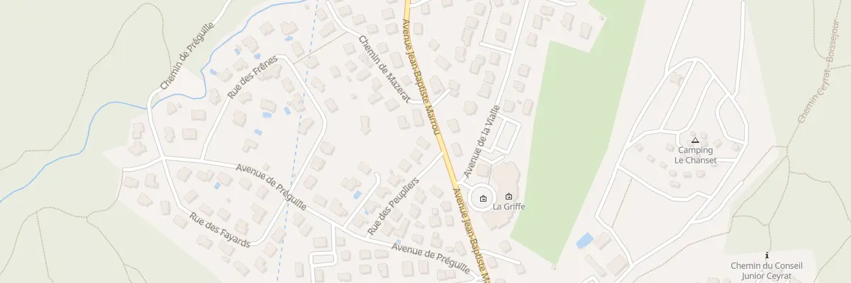 Plan du 2 Rue des Peupliers à Ceyrat