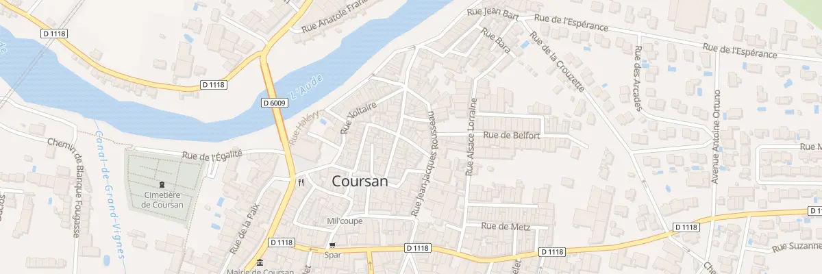 Plan du 31 Rue Rouget de L’Isle à Coursan
