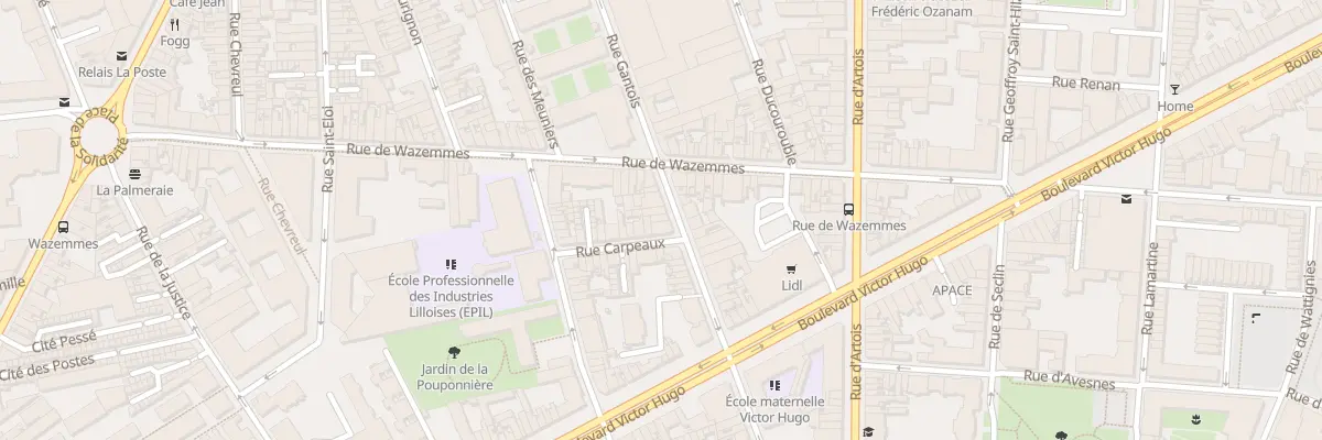 Plan du 46 Rue Gantois à Lille
