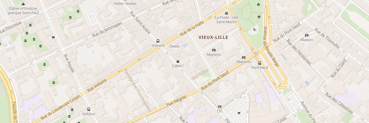 Plan du 14 Rue Saint André à Lille