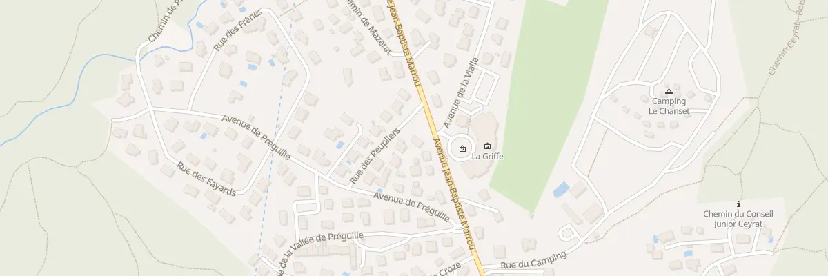Plan du 1 Rue des Peupliers à Ceyrat