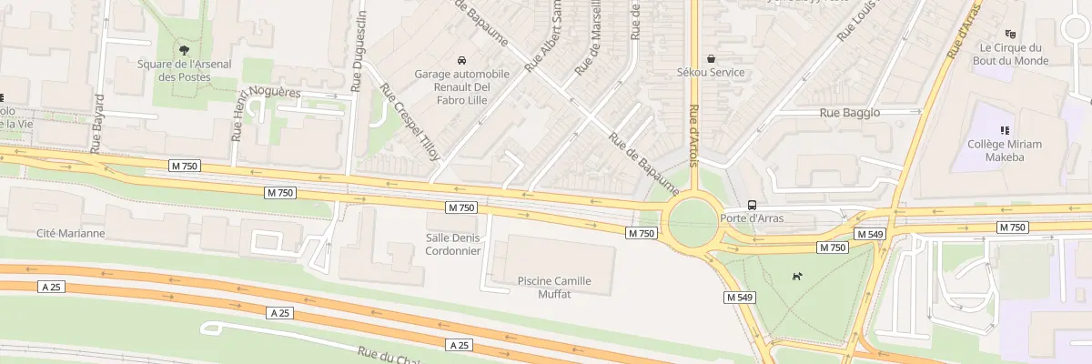 Plan du 83 Rue de Lyon à Lille