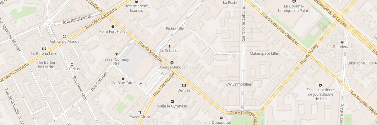 Plan du 175 Rue de Solférino à Lille