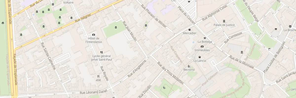 Plan du 34 Rue d’Angleterre à Lille