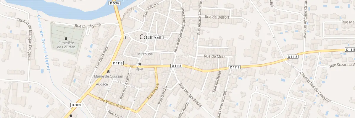 Plan du 37 Rue J-jacques Rousseau à Coursan