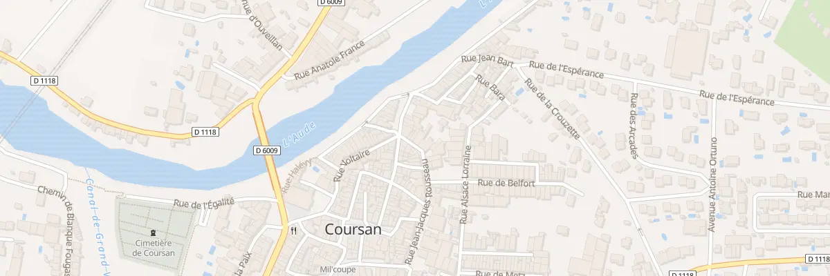 Plan du 5 Rue J-jacques Rousseau à Coursan