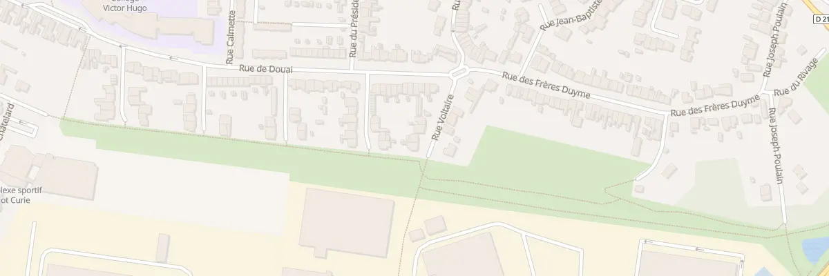 Plan du 56 Rue Voltaire à Auby
