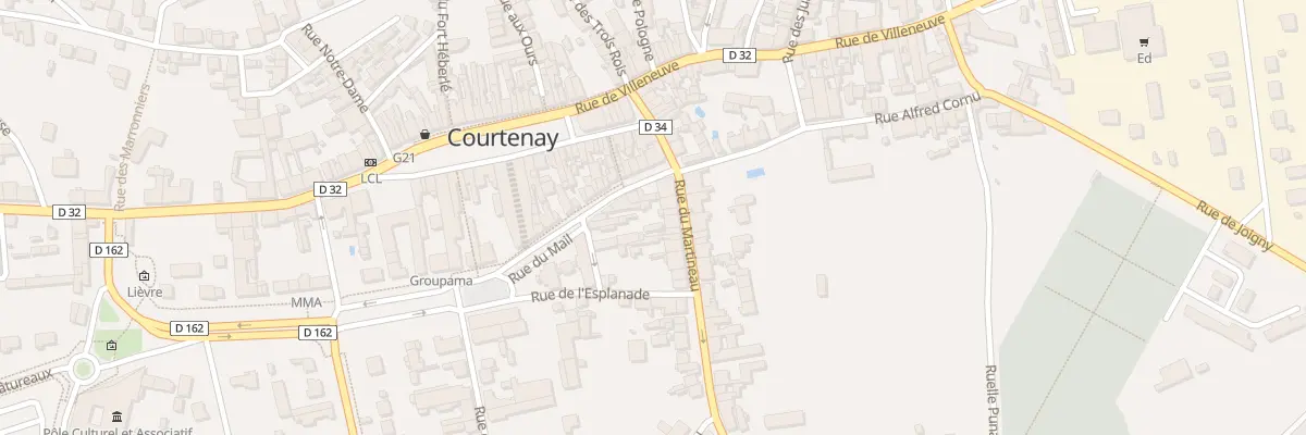 Plan du 8 Rue du Martineau à Courtenay