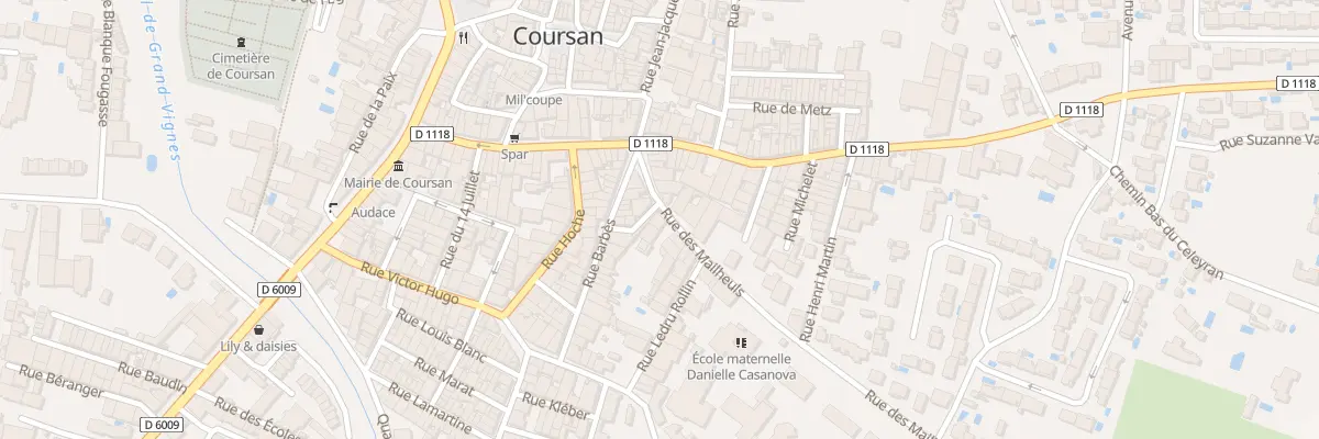 Plan du 6 Rue des Mailheuls à Coursan