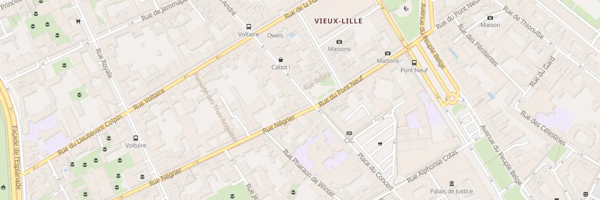 Plan du 3 Rue Saint André à Lille