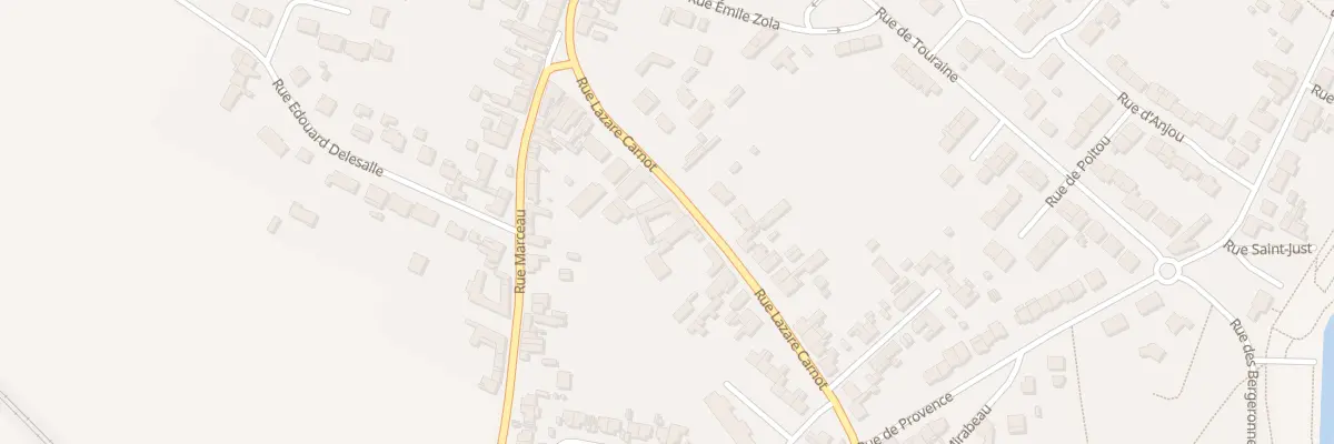 Plan du 14 Rue Lazare Carnot à Leforest