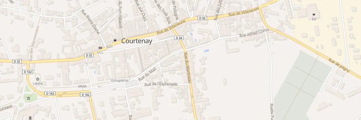 Plan du 4 Rue du Martineau à Courtenay