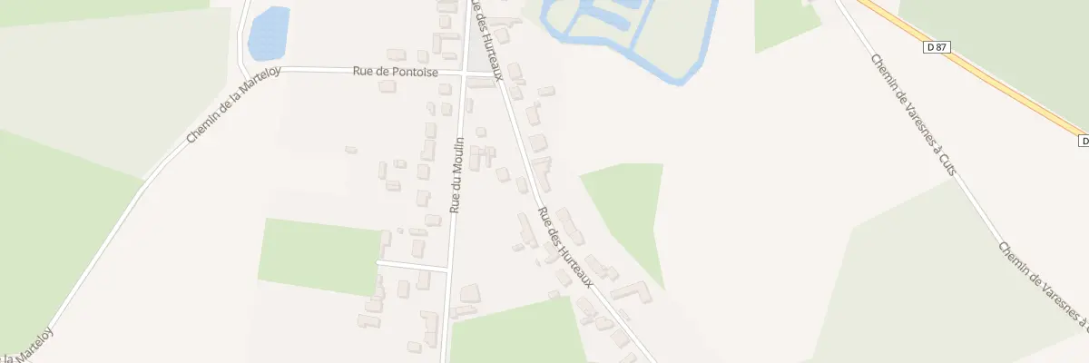 Plan du 161 Rue des Hurteaux à Varesnes