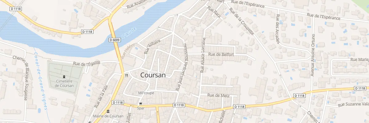 Plan du 14B Rue J-jacques Rousseau à Coursan