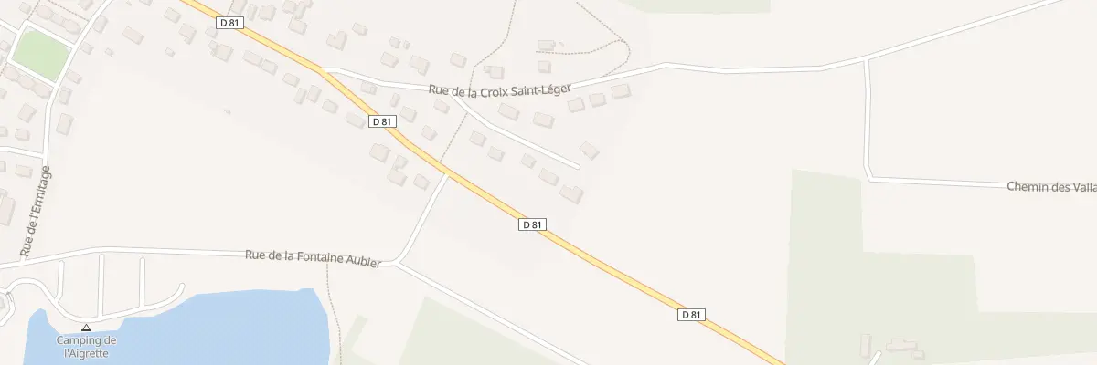 Plan du 8 Rue de la Croix St Andre à Attichy