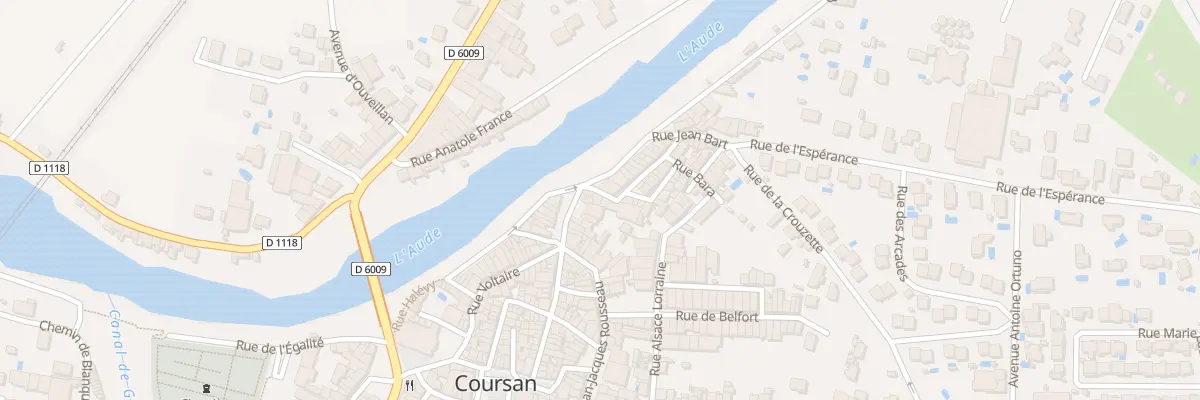 Plan du 4 Rue Fabre d’Eglantine à Coursan