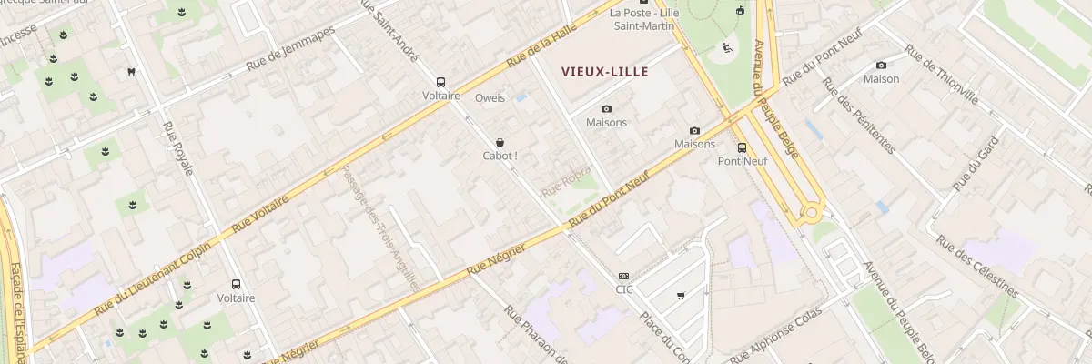 Plan du 4 Rue Saint André à Lille