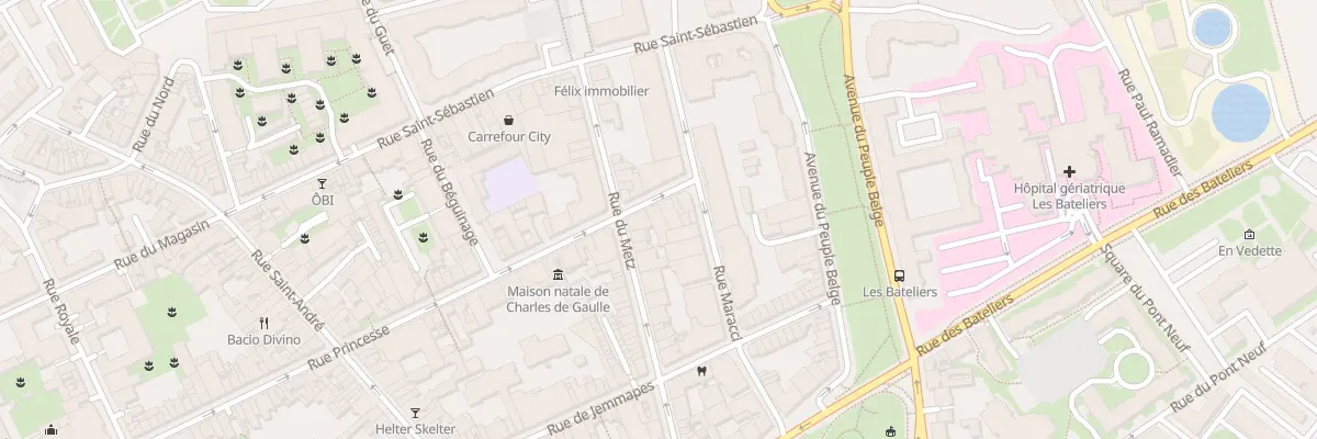 Plan du 3 Rue Princesse à Lille