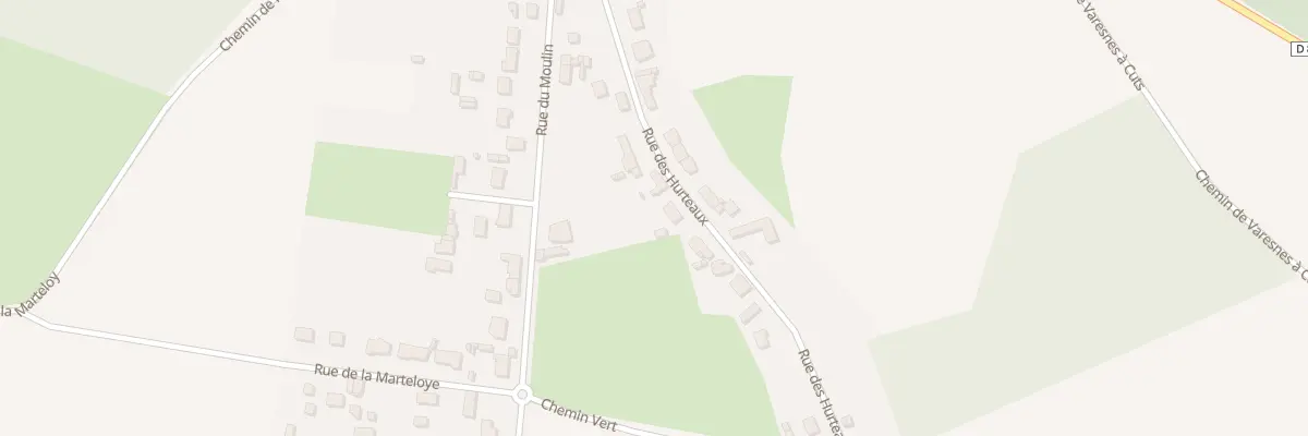 Plan du 250 Rue des Hurteaux à Varesnes